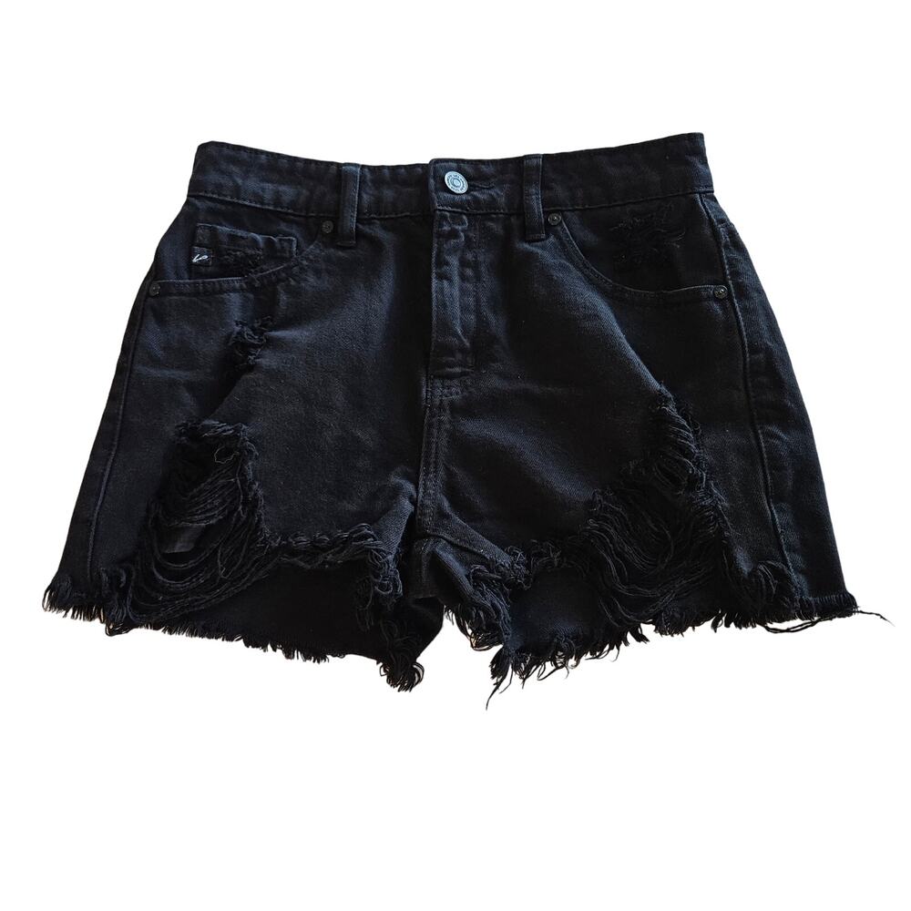 Kancan Black Distressed High Rise Shorts Everythings‎ Awesome Women's 1 / 24